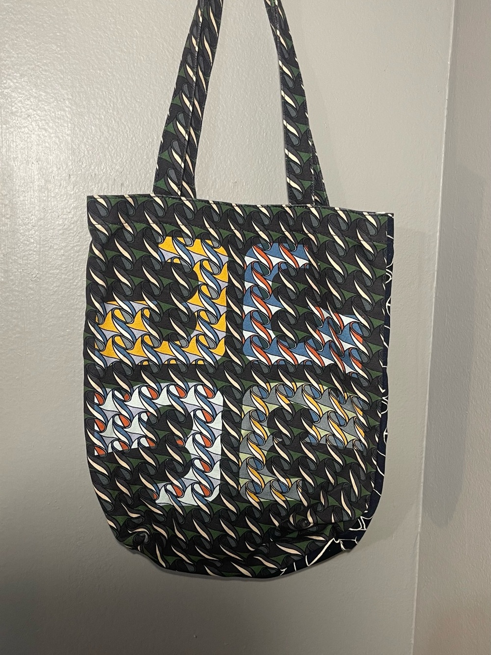 Tory Burch swan Canvas Tote